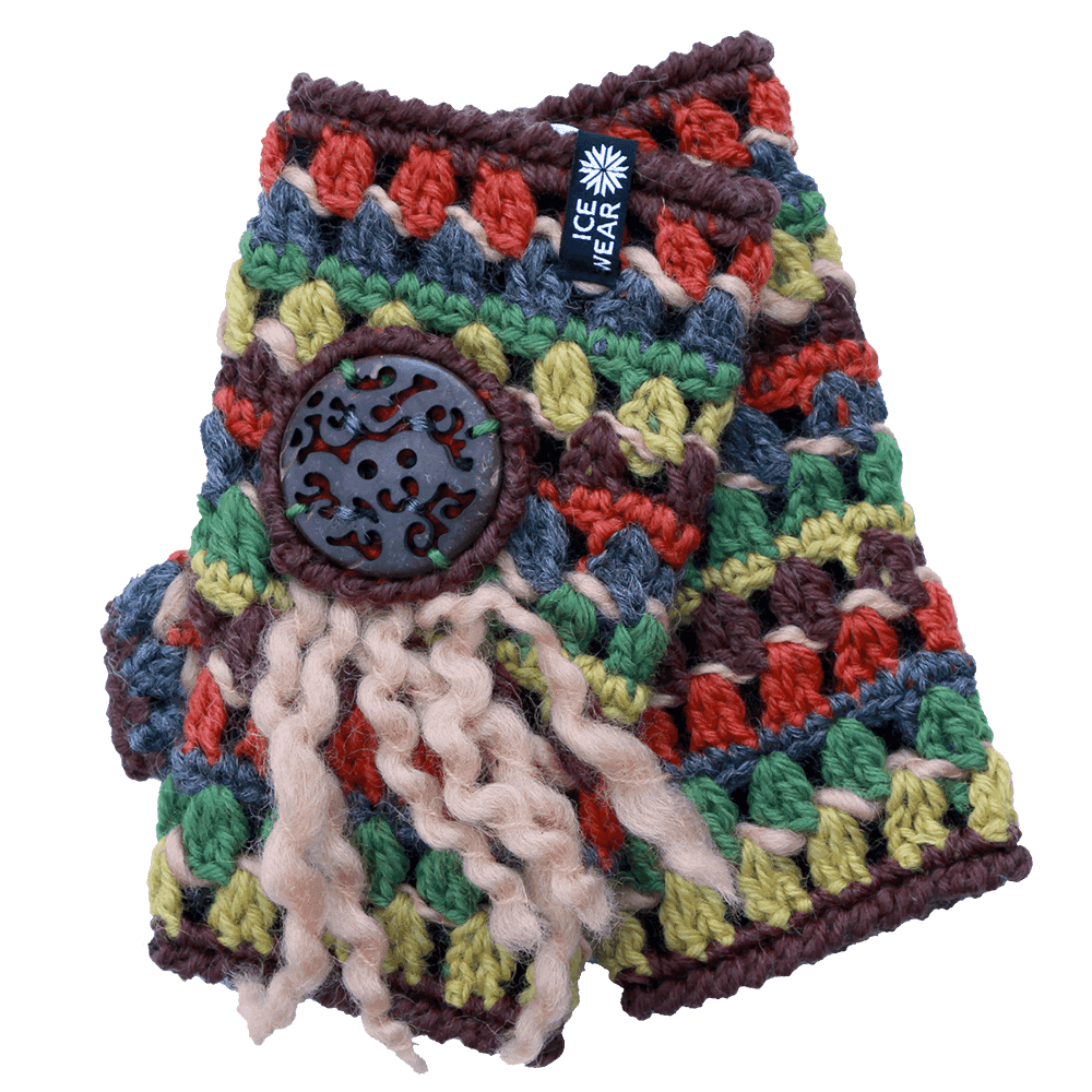 LAUFEY Hand crochet wool mittens